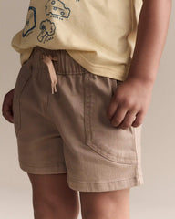 Toddler Boy Standard Shorts with Pockets - Khaki