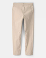 Boys Slim Tapered Chino Pants - Khaki