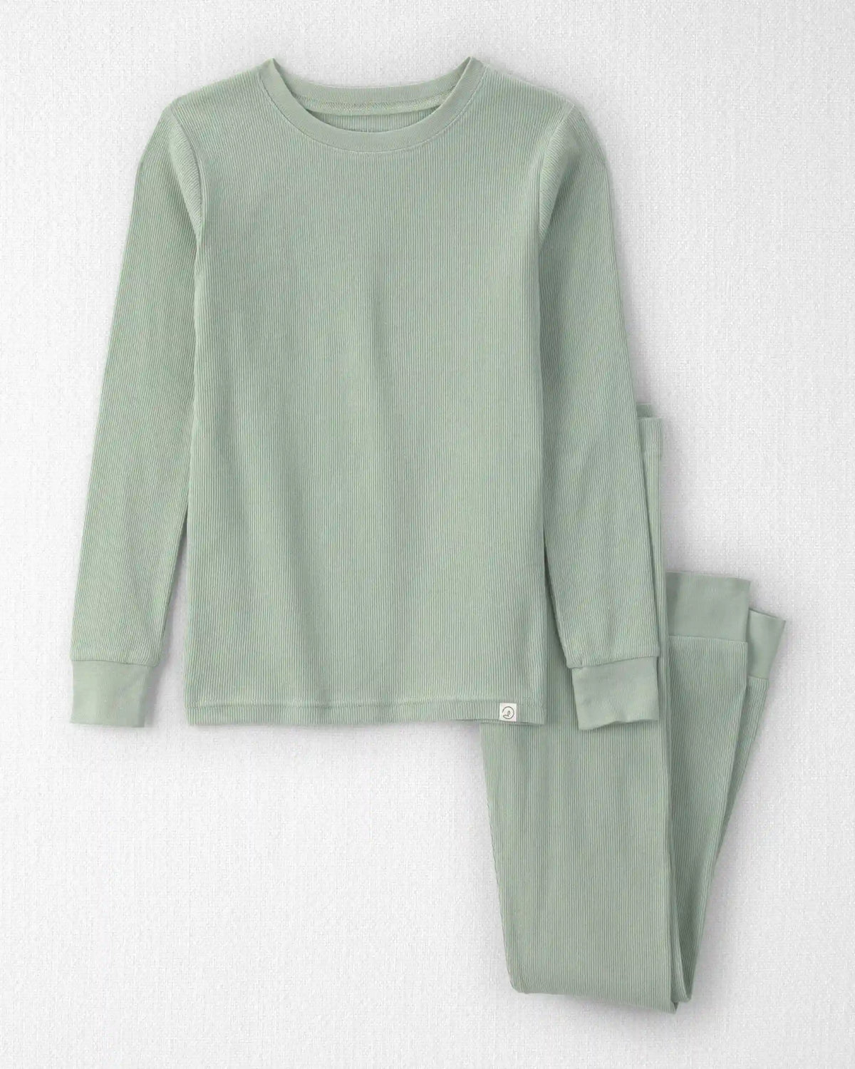 Kids 2-Piece Organic Cotton Ribbed Pajamas