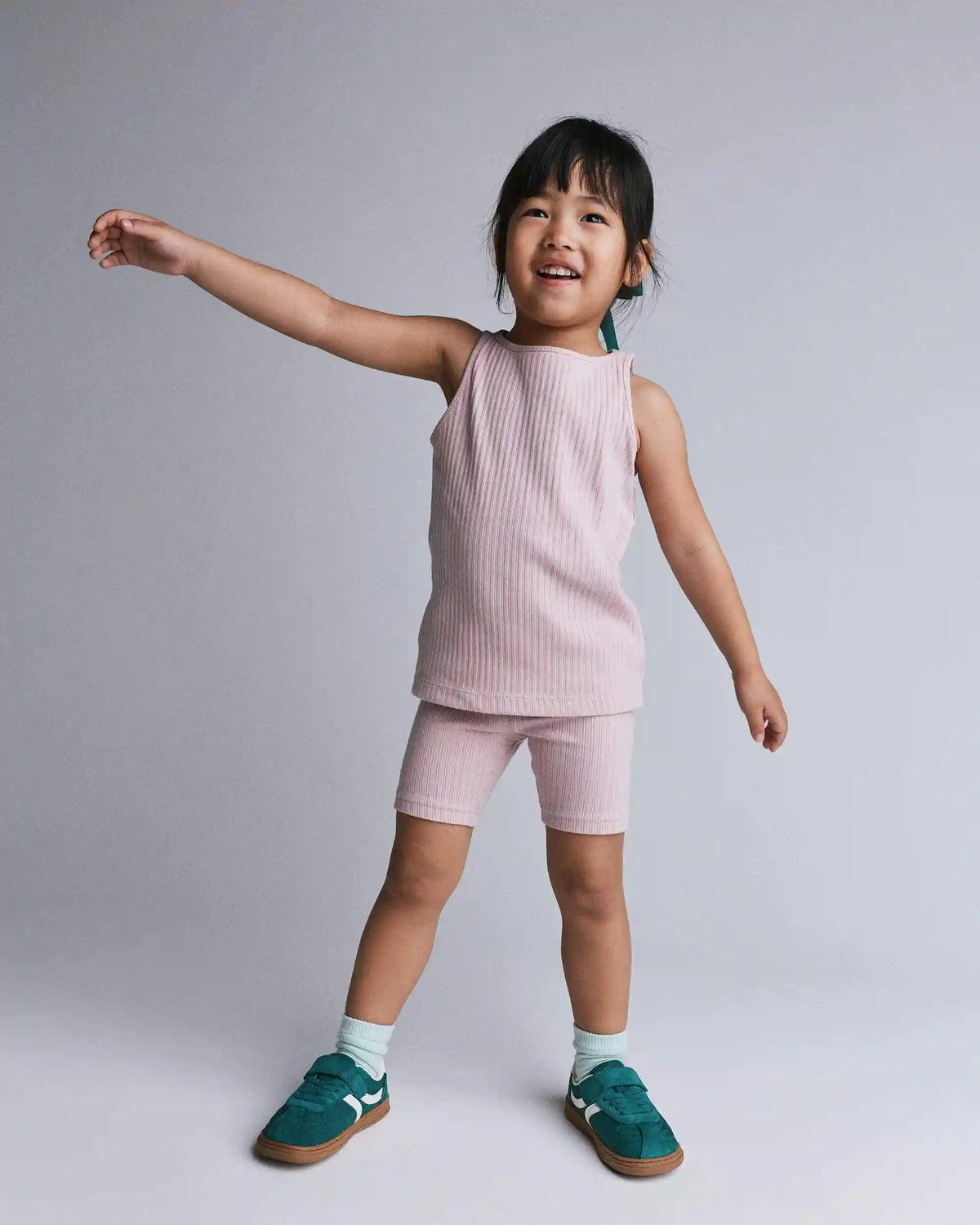 Toddler Girl Brooklyn Bike Shorts - Light Pink