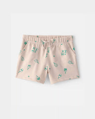 Toddler Boy Pickleball French Terry Shorts - Brown