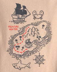 Toddler Boy Treasure Hunt Graphic Tee - Tan