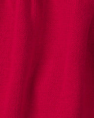 Baby Girl 3-Piece  Long-Sleeve Sweater Dress Set - Red