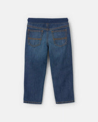 Toddler Boy Denim Pull-On Jeans - Dark Wash