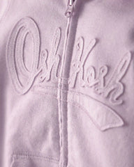 Toddler Girl OshKosh Logo Zip-Up Hoodie - Purple