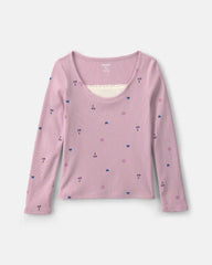 Girls Long-Sleeve Top - Purple