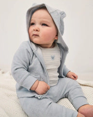 Baby 3-Piece Bear Terry Short-Sleeve Layering Set - Blue
