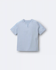Toddler Boy Henley Tee - Blue