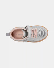 Toddler Girl Athletic Sneakers - Silver/Brown