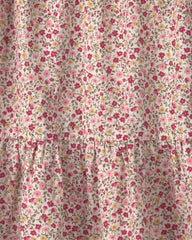 Girls Organic Cotton Dobby Dress in Floral