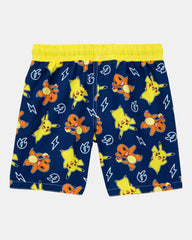 Boys Pokémon™ Pikachu Swim Trunks - Navy/Yellow