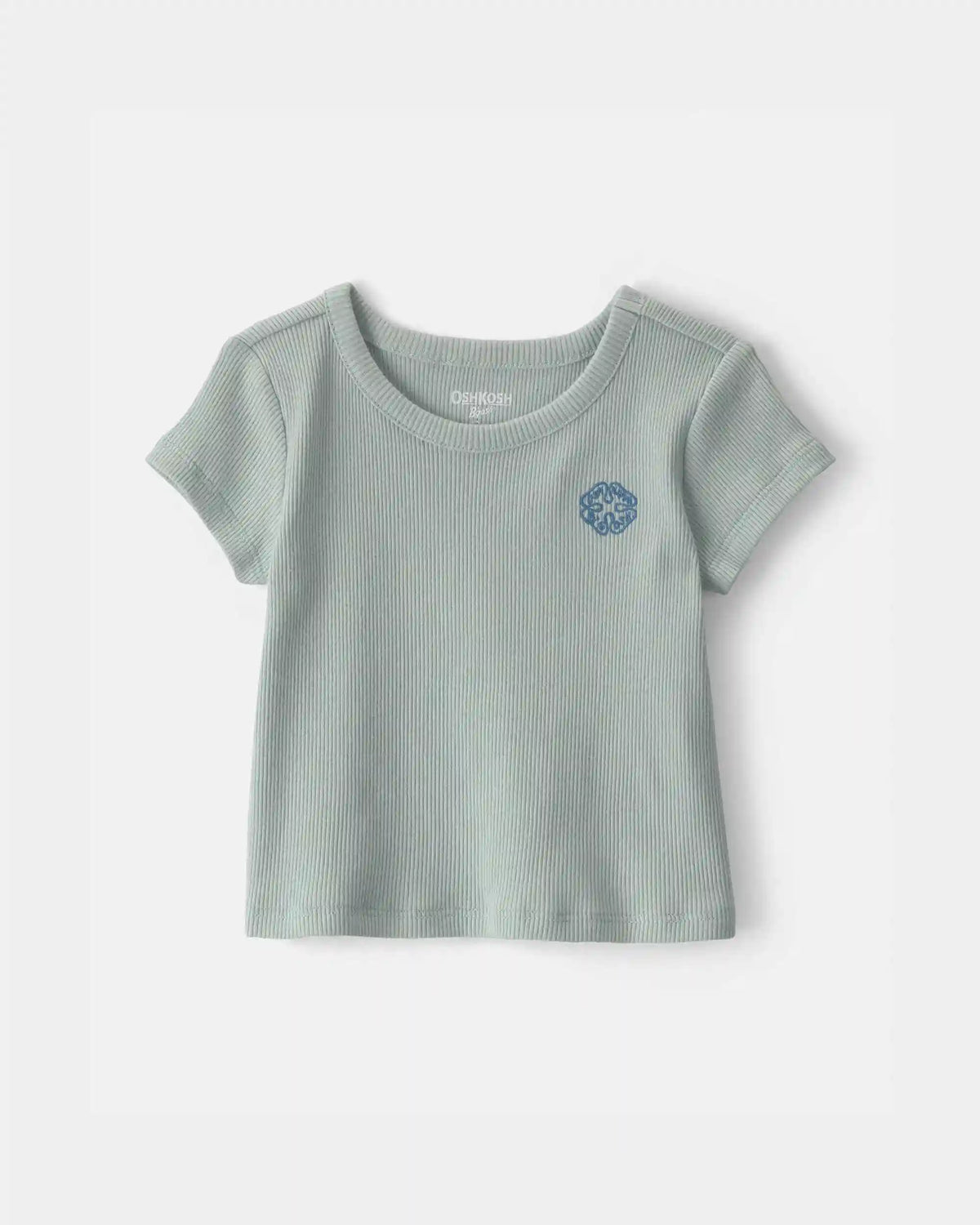 Baby Girl OshKosh Logo Ribbed Top - Green