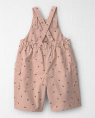 Baby Girl Organic Cotton Twill Wide Leg Overalls