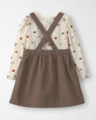 Toddler Girl 2-Piece Organic Cotton Corduroy Jumper Set