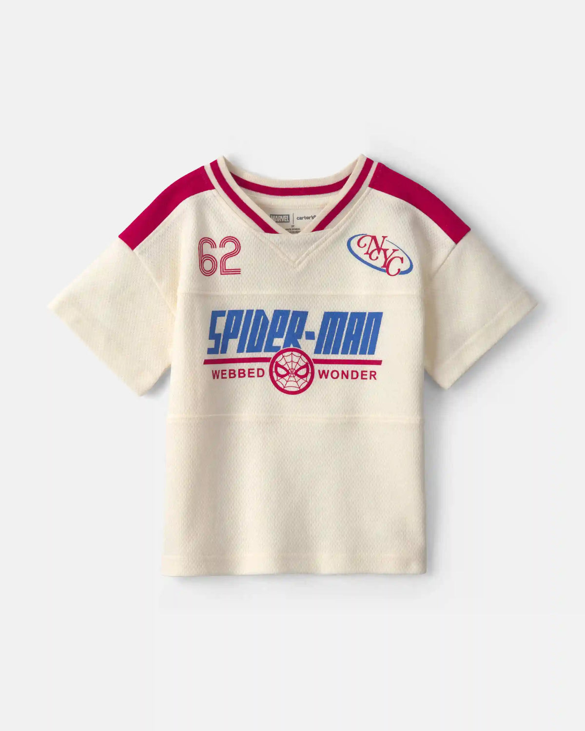 Toddler Boy ©Marvel Spider-Man Short-Sleeve Jersey - Cream