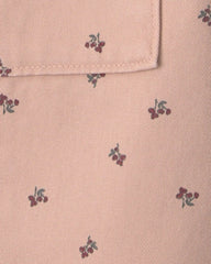 Baby Girl Organic Cotton Twill Wide Leg Overalls