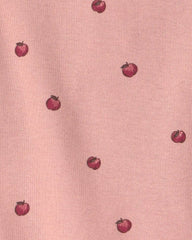 Baby Girl 2-Piece Organic Cotton Pajamas in Apples