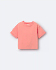 Toddler Rolled Cuff Tee - Coral