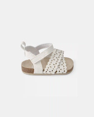 Baby Girl Floral Sandals - White