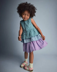 Toddler Girl Peplum Top - Teal