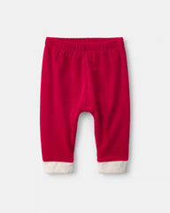 Baby 2-Piece Santa Long-Sleeve Top & Pant Set - Red