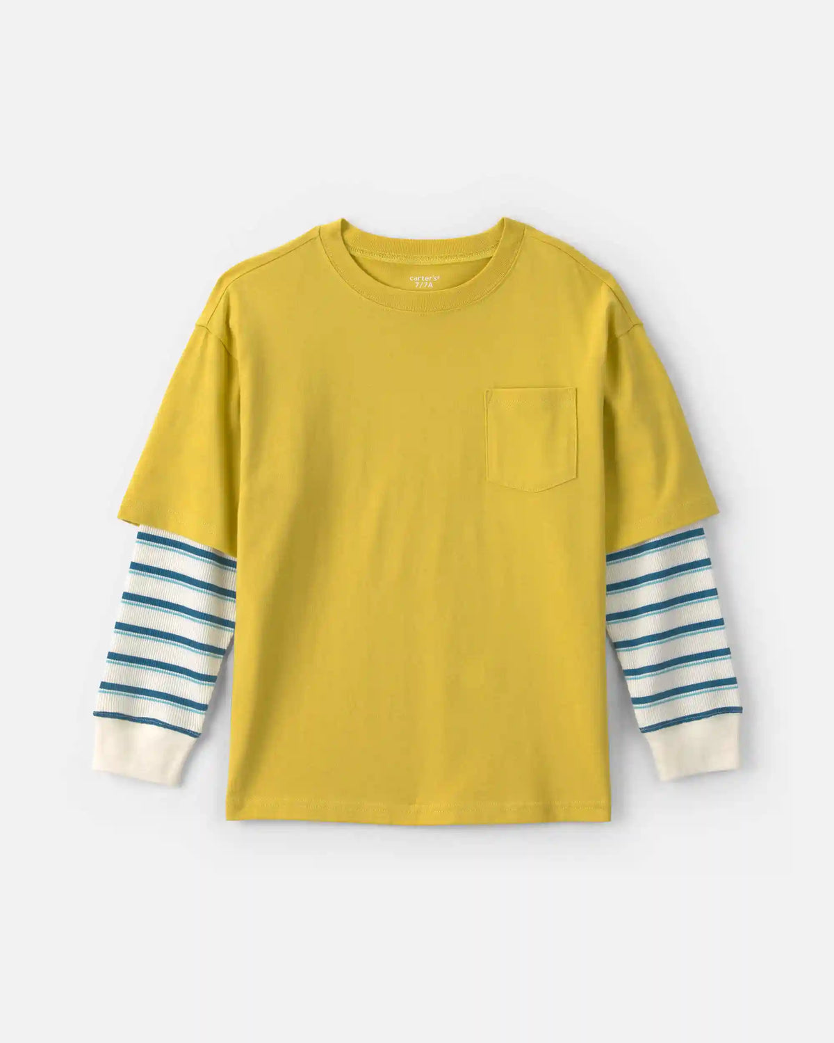 Boys Striped Long-Sleeve T-Shirt - Yellow/Cream