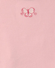 Toddler Girl 2-Piece Short-Sleeve Top & Pant Set - Pink