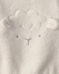 Baby 2-Piece Lamb Fleece Long-Sleeve Top & Pant Set - Cream