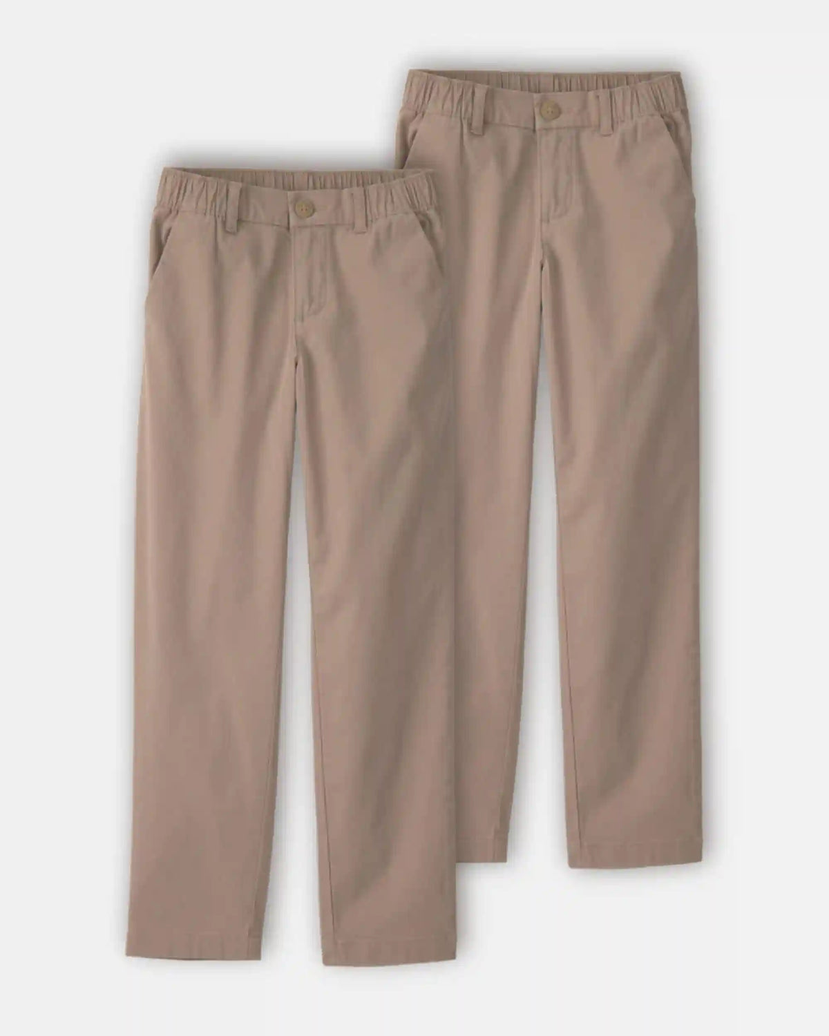 Girls 2-Pack Uniform Skinny Pants - Khaki