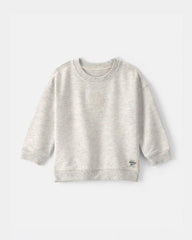 Baby OshKosh Logo French Terry Pullover Sweatshirt - Grey
