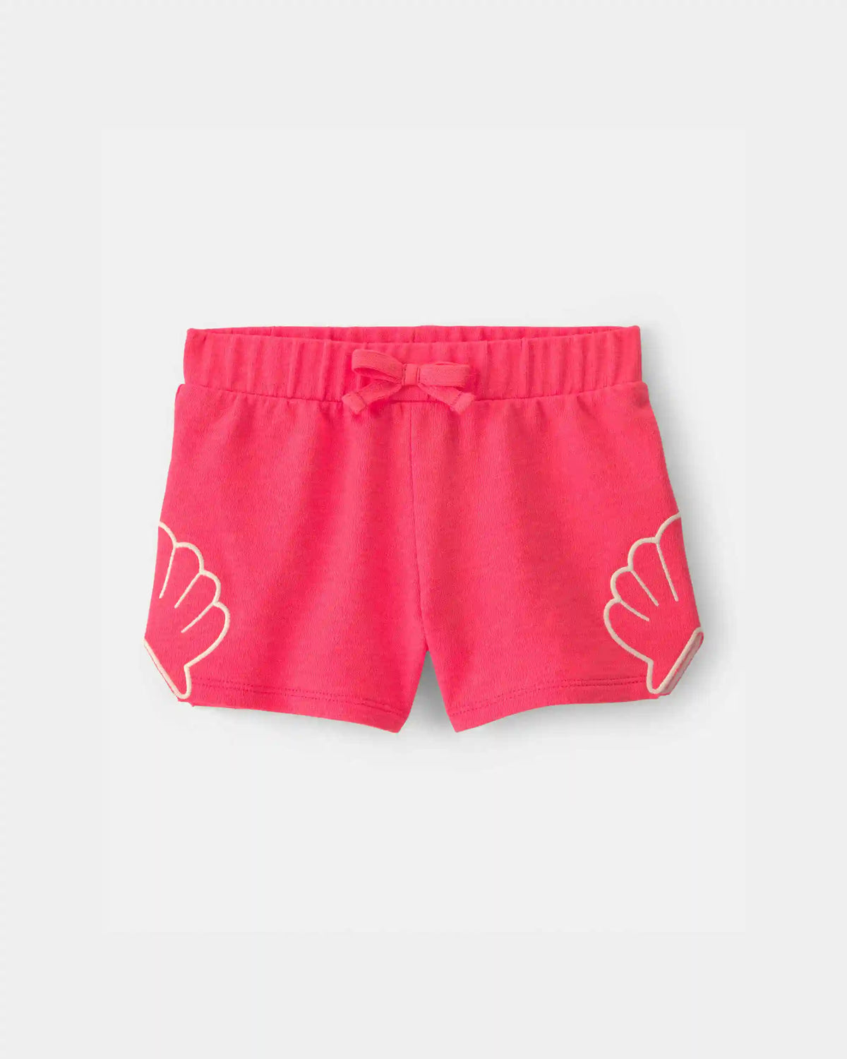 Toddler Girl Shell French Terry Shorts - Coral