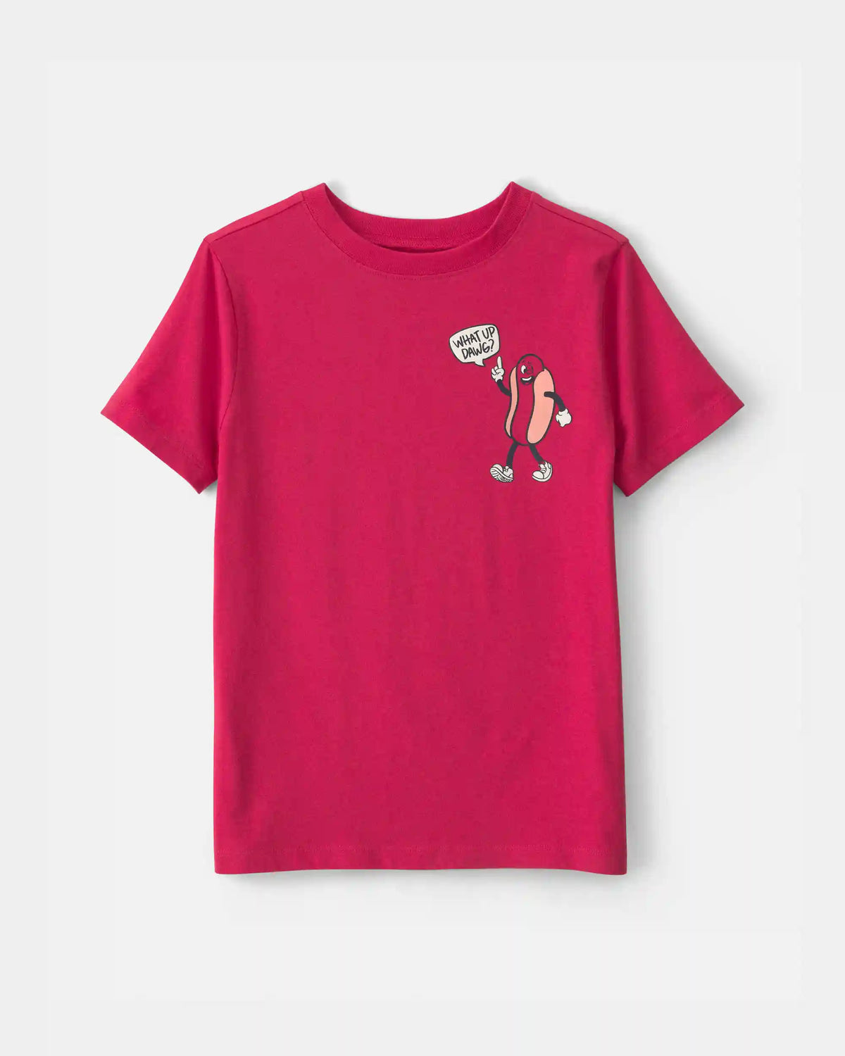 Boys Hot Dog Graphic Tee - Red