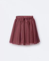 Toddler Girl Avenue Twirl™ Midi Skirt with Tulle - Burgundy
