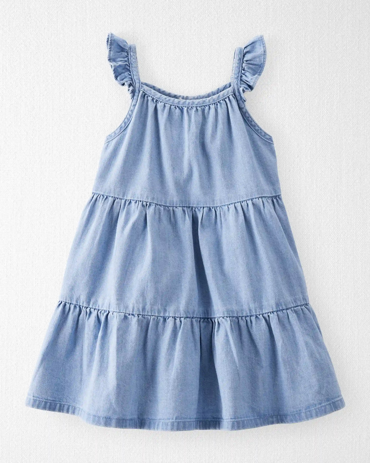 Toddler Girl Organic Cotton Chambray Dress