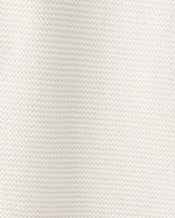 Baby Organic Cotton Textured Knit Blanket in Cream