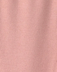 Baby Girl Organic Cotton Rib Footed Pants