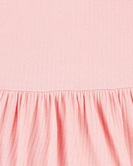Baby Girl Solid PurelySoft Bodysuit Dress - Pink