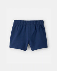 Baby Boy French Terry Shorts - Navy Blue