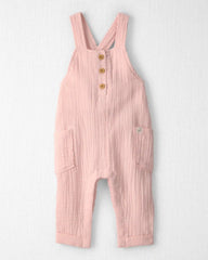 Baby Girl Organic Cotton Gauze Overalls