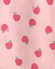 Girls 2-Pack Apple Night Gowns - Pink