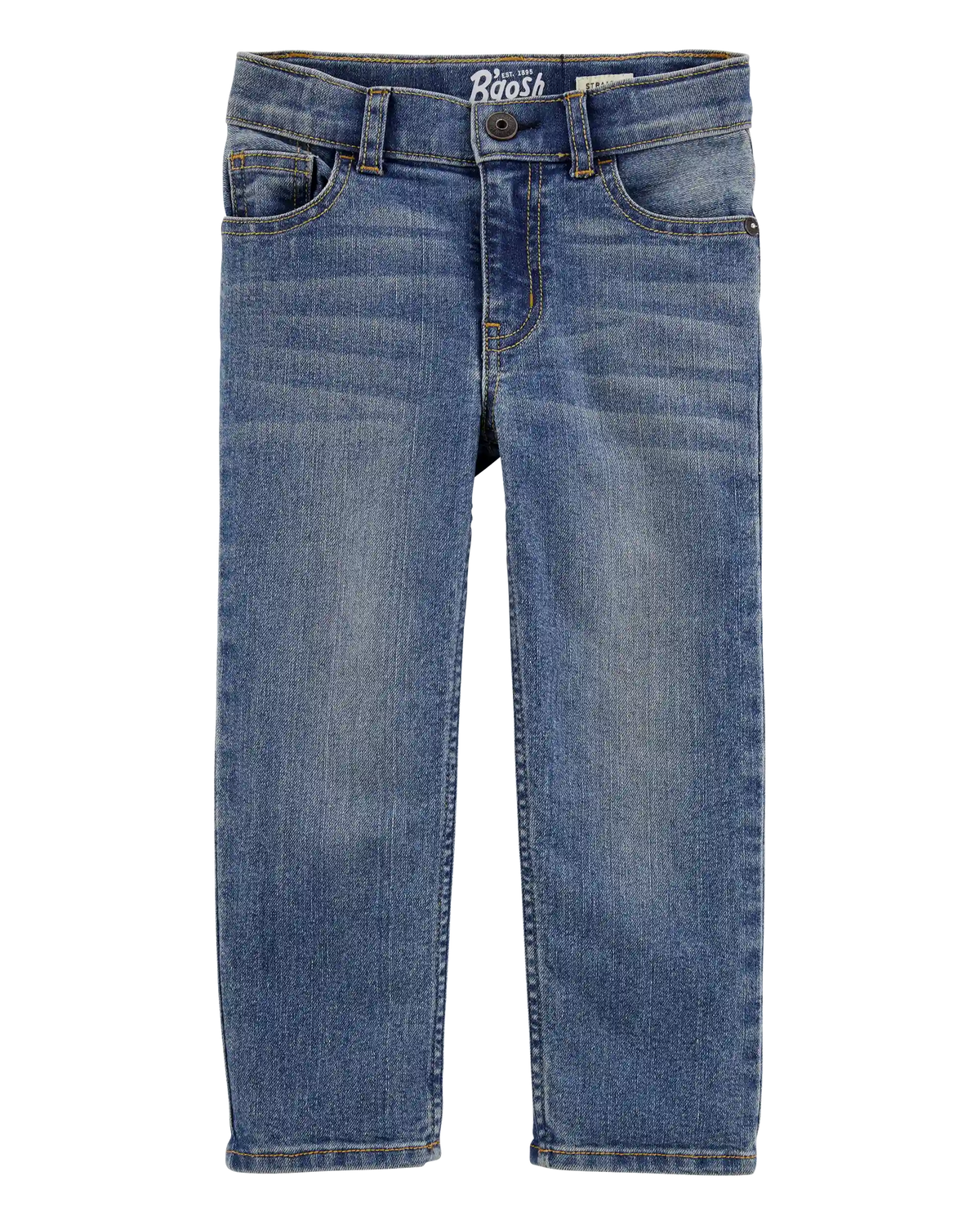Baby Faded Wash Straight-Leg Jeans