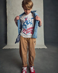 Boys Cowboy Graphic Tee - Cream