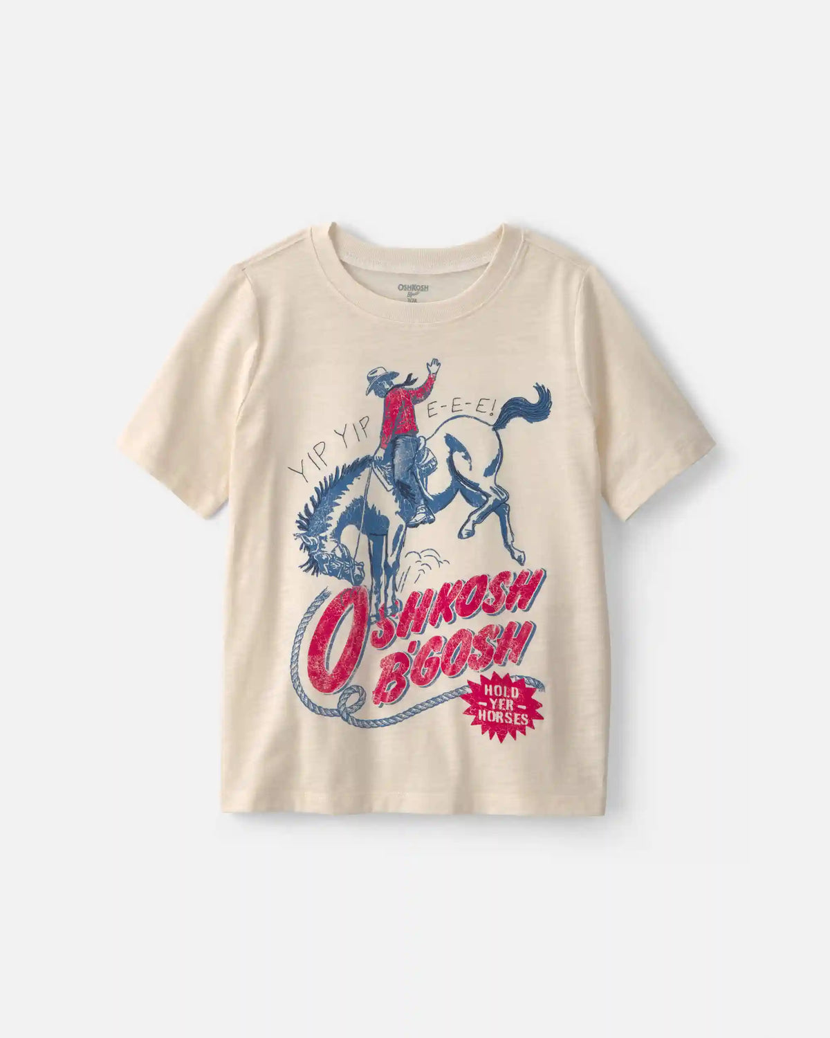 Boys Cowboy Graphic Tee - Cream