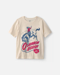 Boys Cowboy Graphic Tee - Cream