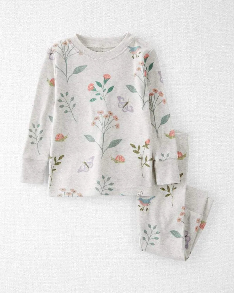 Baby Girl Organic Cotton Pajamas Set