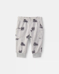 Baby Boy 3-Piece Construction Fleece Layering Set - Grey