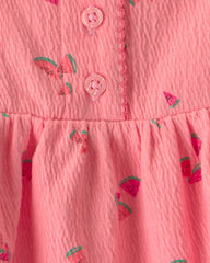 Toddler Girl Watermelon Tank Top - Coral