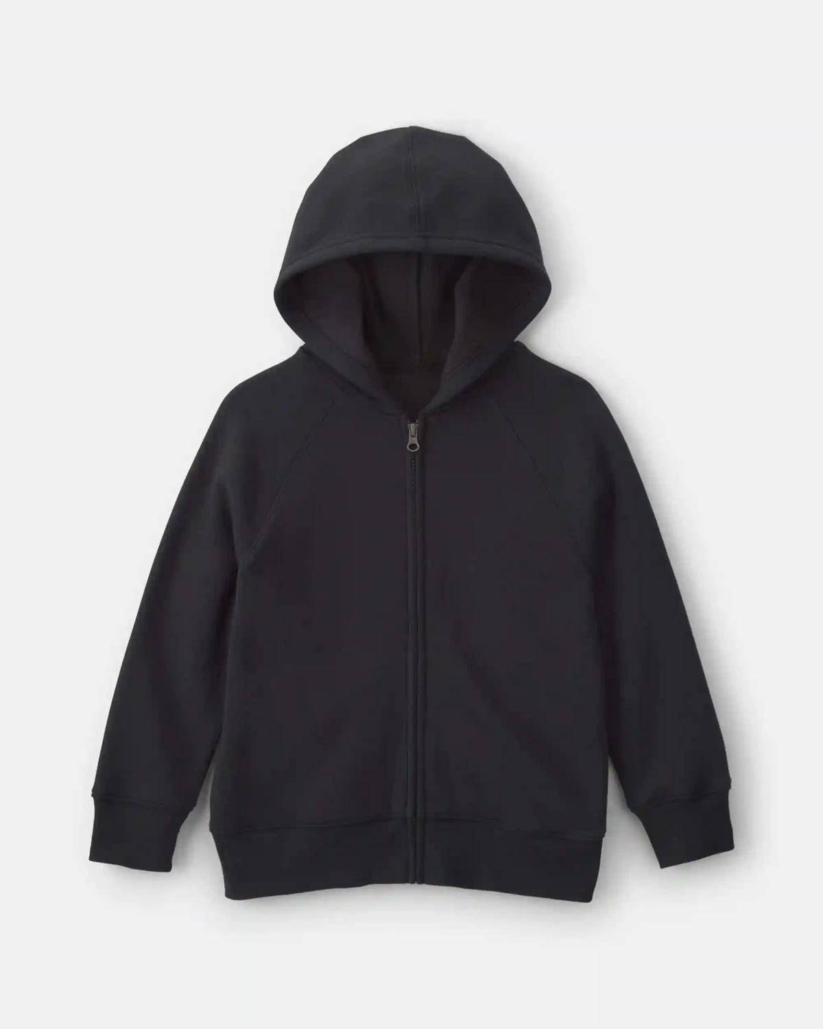 Boys Fleece Zip-Up Hoodie - Black