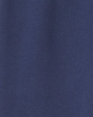 Toddler Boy 2-Piece Color Block Fleece Pullover & Pant Set - Navy Blue/Green