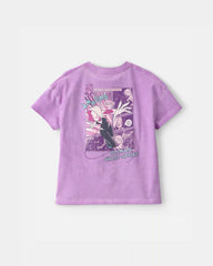 Toddler Girl Ghost-Spider Graphic Tee - Purple